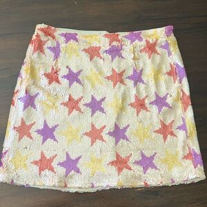 Sequin star mini skirt 🌟